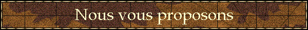 Nous vous proposons